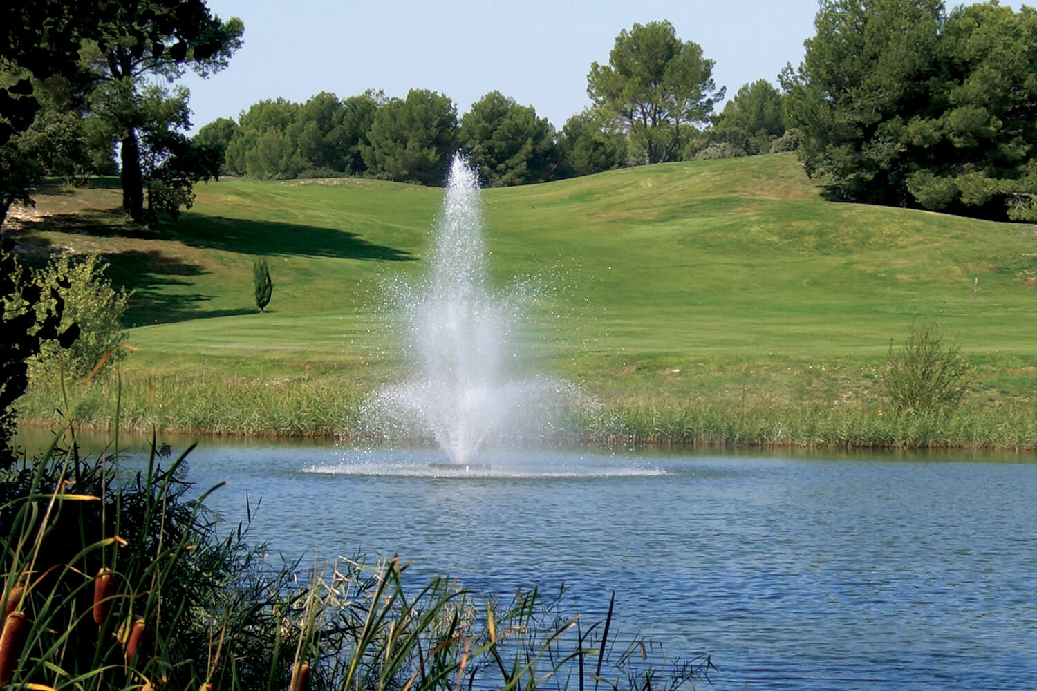 An Otterbine Tristar Three-Tiered Aerating Fountain