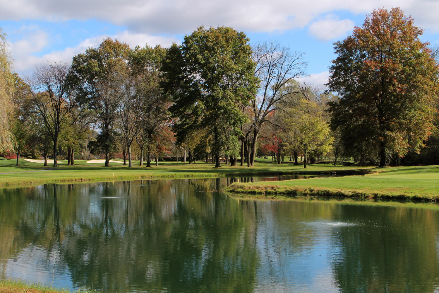 One of Otterbine's Aerating Fountains with Air Flo Diffused Aeration