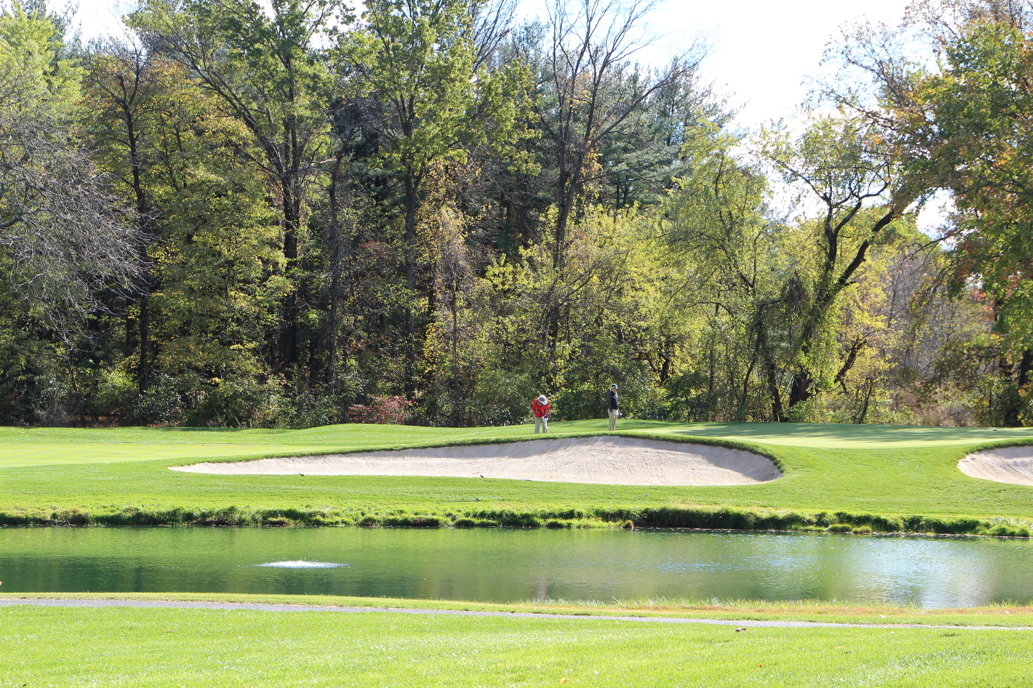 One of Otterbine's subsurface industrial aerators at a golf course